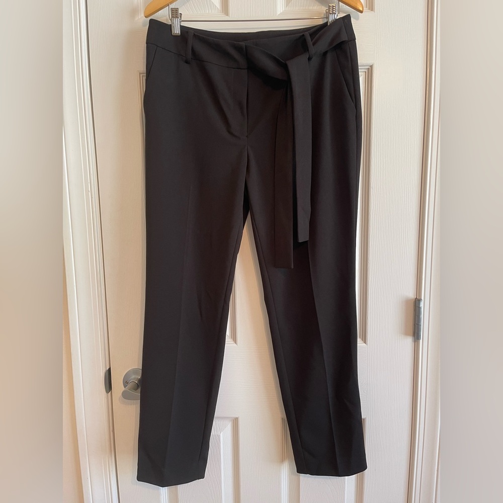 Anne Klein Black Women's Pants with Side Tie. Size M.